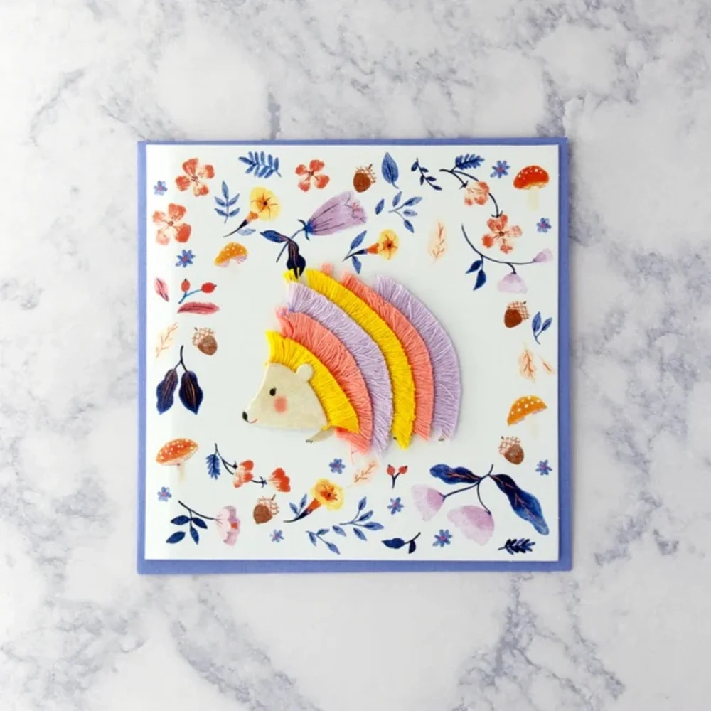 🆕Papyrus Yarn Hedgehog Greeting Card
